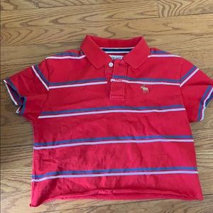 cropped polo shirt